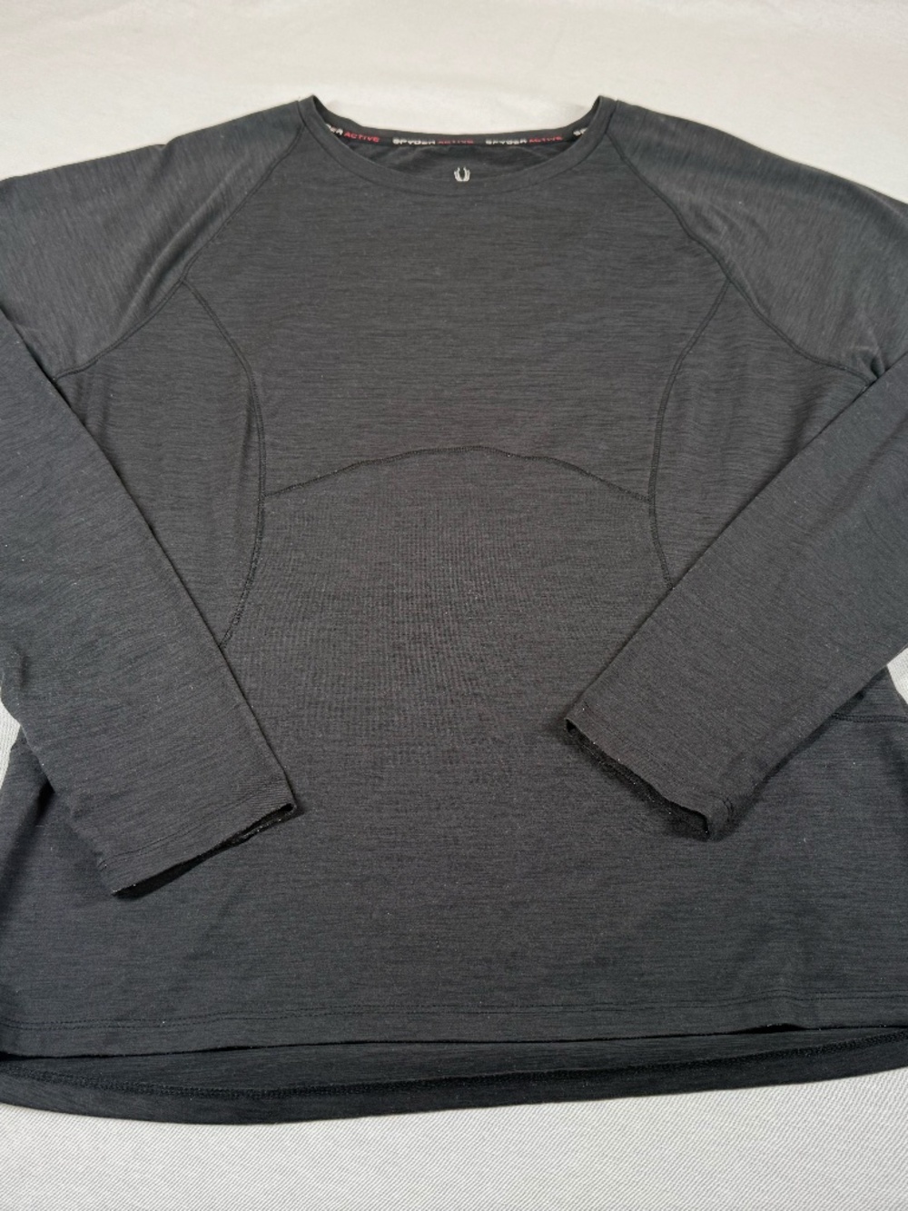 Spyder Women's Athletic Long Sleeve Shirt Size Large - Black